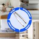 2 Set 250N Lid Support Hinges for Toy Boxes, Heavy Duty Safety Slow Close Hinge for Toy Box Soft Lid Hinges for Wooden Box Trunk Bench Chest