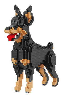 Dog Micro Mini Building Block Sets for Adults, No Compatible with Lego, Pet Building Toys for Home & Office Decor, MOC 3D Creative Model Gifts for Christmas