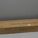 Allesin zen No Drill No Tools Blackout Roller Shades for Windows, 100% Blackout Linen Fabric, Renter-Friendly, UV Protection, Cordless Roller Blinds for Home, Office, Bedroom(White,39x72)