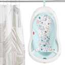 Fisher-Price Baby to Toddler Bath 4-in-1 Sling 'N Seat Tub with Removable Infant Support and 2 Toys, Pacific Pebble