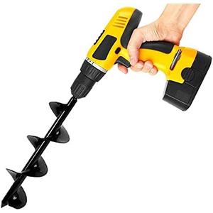 ERYTLLY Bulb Planter, Auger Spiral, Garden Planter Tool 3 x 12 inch,Rapid Umbrella Hole Digger for Planting Bulb Seedlings Bedding Tulips, and Digging Weeds Roots