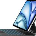 Keyboard Case for iPad Air 11" (M3 2025 / M2 2024) & iPad Pro 11"(1st/2nd/3rd/4th Gen), Slim Magic Keyboard with Multi-Touch Trackpad for 10.9"iPad Air 4th/5th Gen with 7-Color Backlit,Black