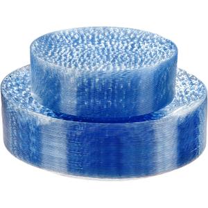 Rubtlamp 60Pcs Plastic Blue Plates, Heavy Duty Disposable Plates, Blue Hammered Party Plate Include 30 Dinner Plate, 30 Dessert Platos, Fancy Disposable Platos For Party Mother‘s Day