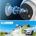 4K Wired Dome PoE IP Cameras for Home Security Outdoor, Installed 3TB HDD Surveillance Video Indoor,130° Wide Angle, 2-Way Audio, AI Human/PIR Detection, 8Cams-3TB HDD