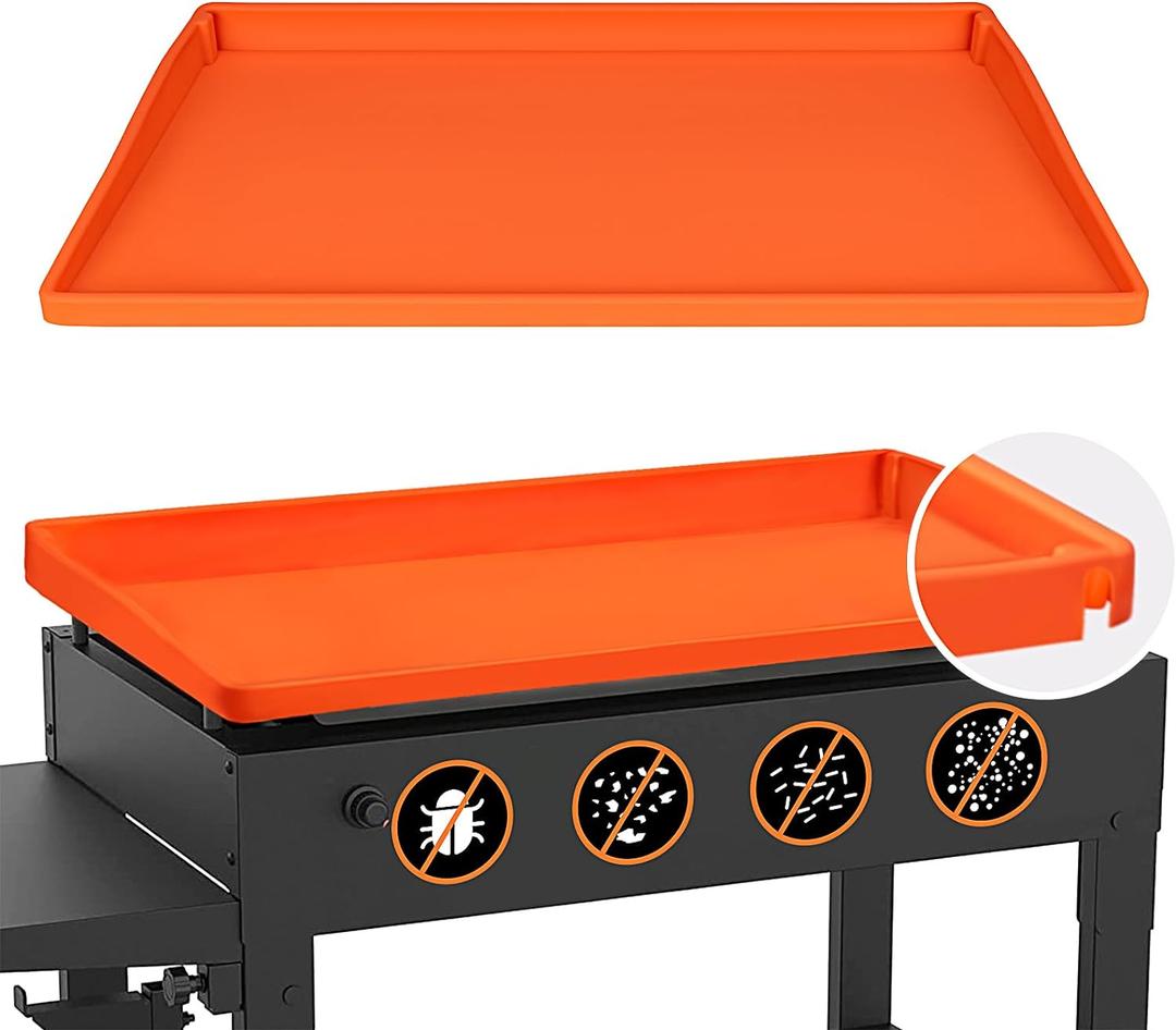 NancyL Griddle Mat Silicone Protective Cover, Full-Edge 28" Grill Cover Blackstone Accessories for Blackstone 28 Inch Griddle, Heavy Duty Food Grade Grill Cover