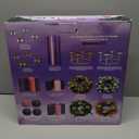 Red Ribbon Advent Wreath Ring Candle Holder for Pillar Advent Candles - Large Size - Christmas Advent Wreaths Candleholder Stand - Advent Candle Decor - Advent Gifts