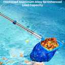 Pool Cleaning Kit with Pole with Brush and Net, Telescopic Pool Pole | 16 ft Pool Brush with Pole & Mesh Pool Skimmer Net with Pole, Pool Net and Accessories for Above/in Ground Spas & Hot Tubs