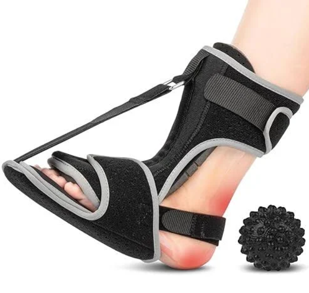 Plantar Fasciitis Night Splint With Massage Ball