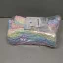 KICHOWUA Thick Area Rug 4x6 Fluffy Shag - Rainbow Unicorn Carpet for Girls Bedroom, Soft Plush Fuzzy Pastel, Thickened Washable Non-Slip Shaggy Rug for Kids, Nursery, Living Room, Baby, Dorm