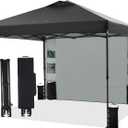 Tunbne 12X12 Pop Up Canopy Tent Outdoor with 1 Sidewalls, One Push Setup