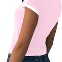 Imily Bela Womens Y2k Baby Tees Crop Letter Print T Shirt (M)