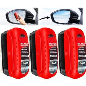 Clear Vision Windshield Cleaner Clearvision Glass Cleaner Clear Vision Glass Cleaner Automotive Oil Film Cleaning Brush Windshield Oil Film Remover Improving Windshield Clarity & Visibility