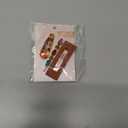 Kitsch Stackable Acrylic Snap Hair Clip, Snap Hair Barrettes for Thick & Thin Hair, Hair Accessories for Women & Girls, Cute Barrettes, 3pcs (Citrine)