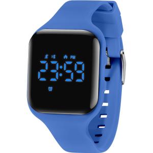 Kids Watch Digital Watch for 5-12 Years Old Boys Girls, Kids Fitness Tracker Watch with Alarm Clock, Stopwatch, Step Counter Sports Watch, No App Waterproof Watch for Kids Teens Gifts (019-CoolBlue)