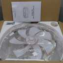 LEDIARY Caged Ceiling Fan with Light and Remote, 16in Small Low Profile Ceiling Fans with Lights, 6 Speed and Reversible Farmhouse Flush Mount Ceiling Fan for Bedroom, Kitchen, Living room