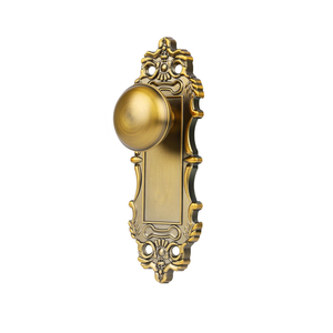 Vintage Brass Dummy Door Knob Interior, Antique Old Style Door Knob Replacement for Closet Vintage Bifold Cabinet Dummy Door Handles No Lock,2 Pack