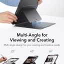 ESR for iPad Air 11 Inch Case M4/M3/M2 (2026/2025/2024), iPad Air 5th/4th Gen Case (2022/2020), Vertical Stand Cover, Multi Stand Angles, Ultra-Stable Cover with Pencil Holder, Flip Series, Black