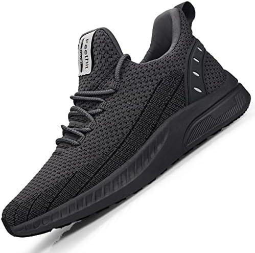 Feethit Mens Slip On Walking Shoes Blade Tennis Shoes Non Slip Running Shoes Lightweight Workout Shoes Breathable Mesh Fashion Sneakers 45