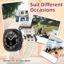 3 Pack Compatible for Samsung Galaxy Watch Ultra Band 47mm, Soft Ocean Silicone Sport Strap Replacement Accessory Watch Band for Galaxy Watch 7 Ultra Women Men