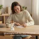 Resin Sister Figurine Statue, 6" Hand-Painted Friendship Sculpture for Best Friends, Sisters, Women  Unique Gift for Birthday, Christmas, Elegant Home Decor Keepsake with Best Wishes Card (White)