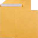 Amazon Basics Catalog Self Seal Mailing Envelopes for Documents, Peel and Seal, 9" x 12", Brown Kraft, 250-Pack