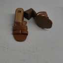 SM New York NWB Brown Block Heel Sandals Open Toe Slip-On‎ Neutral Shoes 8