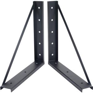 Colinktool Underbody Steel Mounting Brackets,18 x 18 Inch Truck Tool Box Mounting Kit, with Screws Spacers and Sleeves - 2 PCS