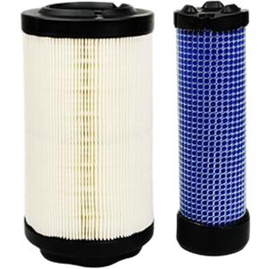 LVU34503 LVU34504 Primary & Secondary Air Filter Fit for JD 2400 2550 2700 2750 1023E 1025R 1026R 2025R 2026R Precisioncut Triplex Mower 2550 E-Cut Hybrid 2700 2750 Precisioncut 2400 2700.