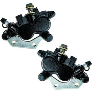 Front Left Right Brake Calipers Set with Pads Compatible with Kawasaki KFX700 Brute Force 650 Prairie 650/700 KVF650/KVF700 OE # 43080-5082-DJ 43080-5081-DJ