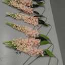 IPOPU 8PCS Snapdragon Artificial Flowers Pink Delphinium Artificial Silk Flowers Long Stem Hyacinths Fake Flowers for Wedding Home Outdoor Party Floral Arrangement Centerpiece Table Decorations (Pink)