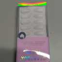 BTArtbox White Press On Nails Short - Soft Gel Press on Nails Almond, White Glue on Nails with Nail Glue, Reusable Stick on Nails in 16 Sizes, Cream Puff