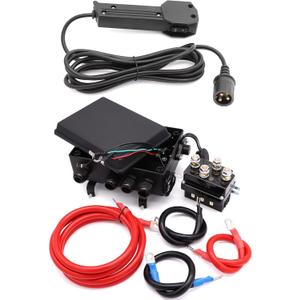 12V 500A Winch Solenoid Contactor Relay,control Box and hand controller for 8000lbs-17000lbs ATV UTV Winches