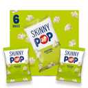 SkinnyPop Popcorn, Original, Whole Grain, Dairy-Free Snack, 0.65oz Bags (6ct)