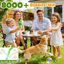 Dinosaur Bubble Toys Wand for Kids: Outdoor Toys for Toddler Boys & Girls - Garden Yard Party Bubble Fun - Automatic Bubble Maker Gift Idea