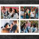 11x15 Picture Frame Display 4 opening 5x7 Picture Frame Collage,Multi Photo Frame with Mat,Plexiglass,Horizontal and Vertical Formats for Wall Decor,Black Wood Grain