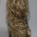 REECHO Ponytail Extension 30" Long Claw Clip Ponytail Extension Curly Wavy Pony Tails Hair Extensions Clip in Synthetic Hairpiece for Women, Medium Blonde