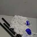 KeFanta Mop for Floor Cleaning,2 Pcs Cotton String Wet Mops Replacement Head Refill Compatible with Microfiber Cloth Mop & 0.8" Diameter Mops Handle(1 Handle & 2 Heads) (Small, Blue)