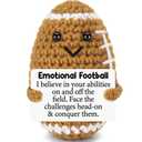 3 x Belatelove Funny Football Valentines Birthday Gifts for Women Men Grandkids — Stocking Stuffers for Dad Mom Grandma — Handmade Inspirational Support Self-Care Gifts for Friends, Coworkers, Bosses
