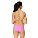 Speedo Women's Swimsuit One Piece Endurance Turnz Tie Back Solid, 34