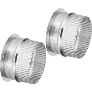 PATIKIL 4 Inch Duct Collar, 2 Pcs Duct Connector Flange Galvanized Iron Tight Vent Air Duct Fitting for Heating Cooling HVAC Ventilation Home Office