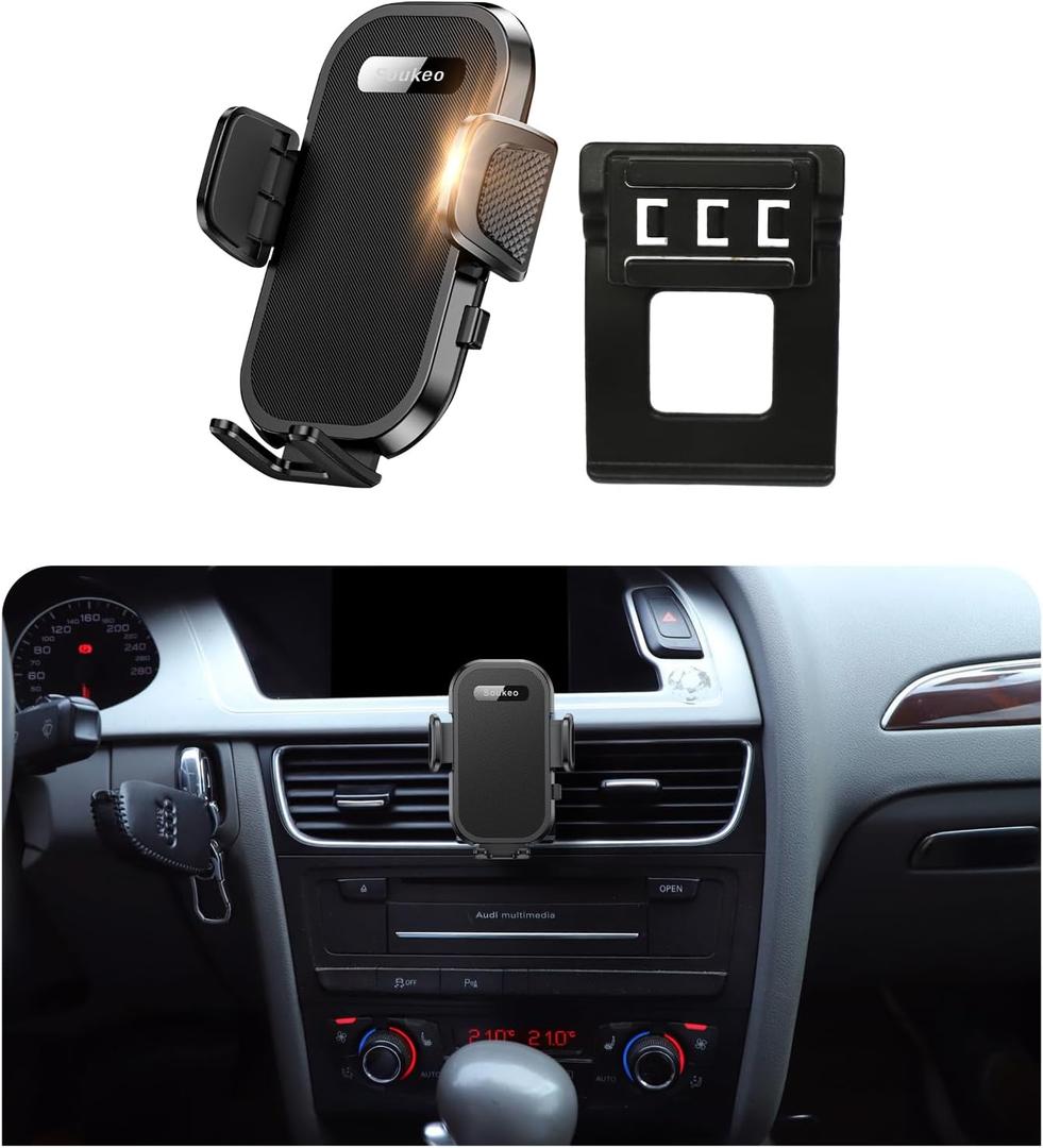 Upgraded Car Phone Holder Fits for Audi A4 A5 S4 S5 RS4 RS5 2009 2010 2011 2012 2013 2014 2015 2016 Allroad Auto Accessories,Cradles Adjustable Cell Phone Mount for 4-7 in Phones