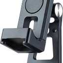 LEFTFOTO Metal Universal 360 Rotatable Phone Tripod Mount Clip with Cold Shoe Multi-Angle Adjustable Holder Fits 2.32-3.78in Phones