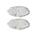 Lead-Free Crystal Glass Round Coasters, Transparent Design, Thickened and Durable, Perfect for Home, Office Use, Japanese Minimalist Style, Protects Surfaces from Water Rings and Heat