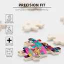 Graffiti Sports Balls Jigsaw Puzzle for Adult 500 Pieces Colorful Soccer Football Ball Food Art Puzzles for Adults Colorful DIY Wooden Puzzle Family Games Home Decor Gifts