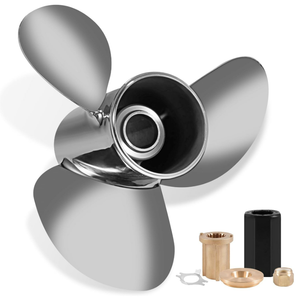 OEM Upgrade 13 1/4 x 17 Stainless Steel Outboard Propeller for Mercury Engines 40/50/70/75/80/90/100/115/125/140 HP, 15 Spline Tooth, RH