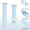 2 x STG Sport Silicone Bands Compatible with Apple Watch Band Ultra 3/2/1 49mm, Series 11/10 46/42mm, 9/8/7 45/41mm, SE 6/5/4 44/40mm, 3/2/1 42/38mm S/M M/L for Women Men