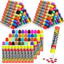 Crtiin 80 Pack Dot Markers 40 Assorted Colors Daubers 0.4 oz Dot Marker Art Bulk Bingo Game Supplies for Toddlers Kids Preschool Adults Classroom DIY Painting Coloring Drawing Craft Gift (Rainbow)