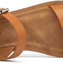 Women's Cute Open Toes One Band Ankle Strap Flexible Summer Flat Sandals With + Memory Foam (M)