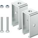 SKTREX Channel Trolley Track Hanger Bracket for UNISTRUT Strut Channel, 1-5/8 Intermediate Support Hange Bracket for All 1-5/8" Channel Trolley Track,2 Set