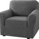 H.VERSAILTEX Chair Covers 1 Piece Couch Stretch Covers Washable Couch Covers Anti-Slip Soft Pet Couch Covers for Sofa Upgrade Thick Jacquard Fabric with Spiral Pattern(30"-40", Sea Grass) (30"-40"(1 Seater))